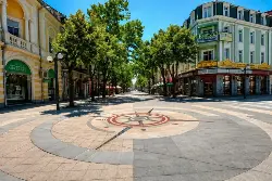 Пешеходна зона и централната част на Бургас